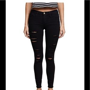 Frame Le Skinny de Jeanne Distressed